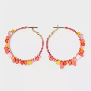 Universal Thread earrings Semi precious nickel free dangle fashion jewelry New